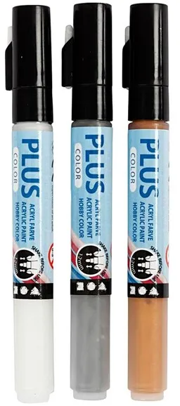 Creativ Company Plus Color Paints - Ouro Prata Off-white