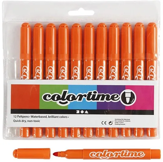 Creativ Company Orange Jumbo-Marcador 12 unid.