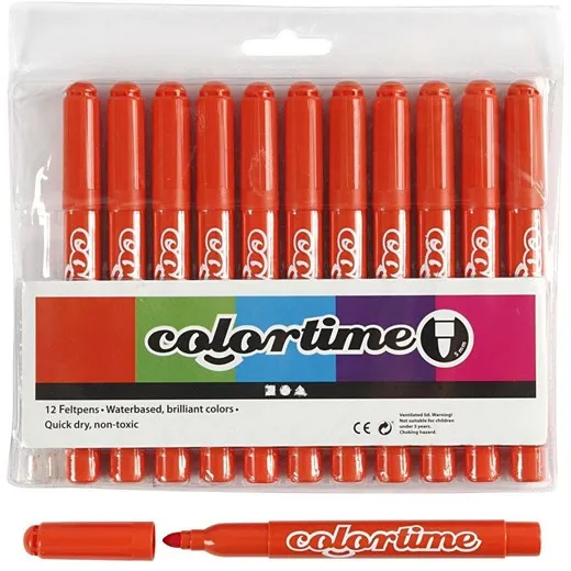 Creativ Company Laranja-escuro Marcador Jumbo 12 unid.