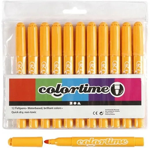 Creativ Company Canetas Jumbo Amarelo Quente 12 unid.