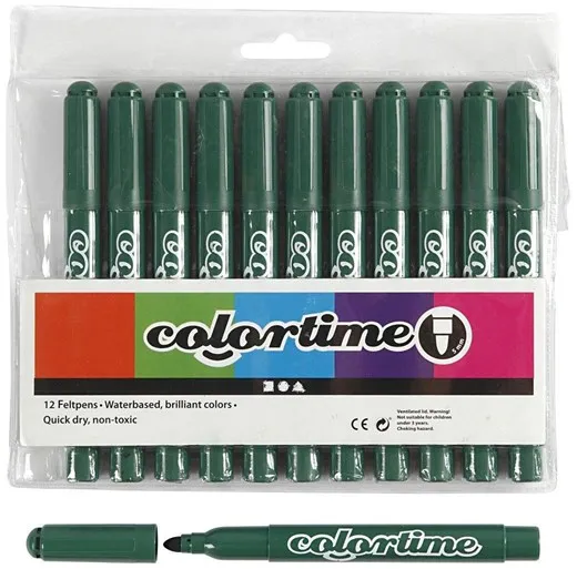 Creativ Company Canetas Jumbo Verdes 12 unid.