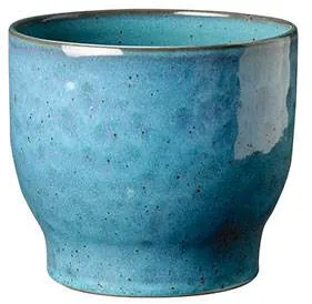 Cachepô Knabstrup Cerâmica, azul empoeirado - Ø:16,5 cm