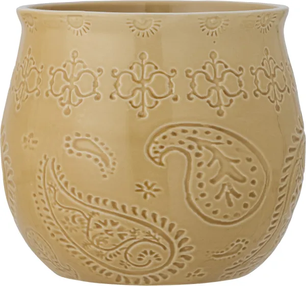 Rani, Cachepô, amarelo, grés