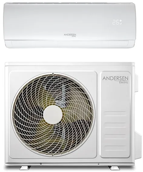 Andersen Electric AE 9000 bomba de calor ar/ar com WiFi, 3,4 kW, 5–63 m², branco