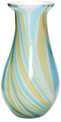 Hübsch Kaleido Vaso Azul/Amarelo