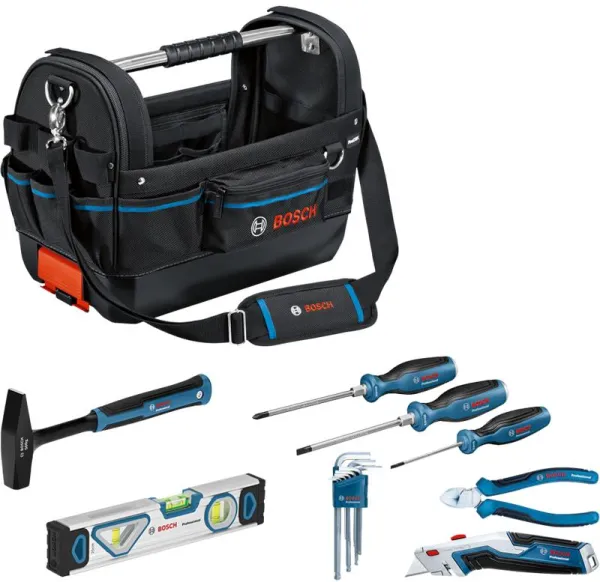 Bolsa de ferramentas Bosch GWT 20 com 6 ferramentas